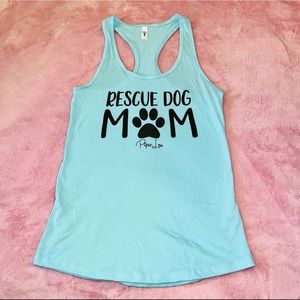 Next Level Rescue Dog Mom Tank Top Shirt